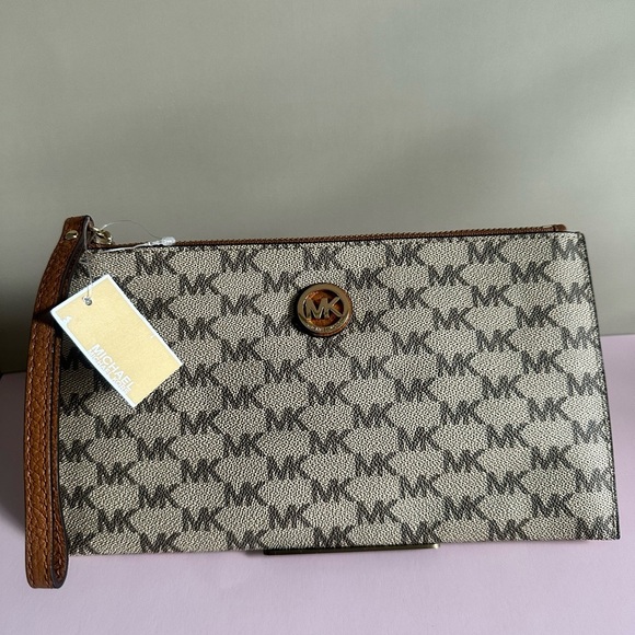 Michael Kors Monogrammed Wristlet - Picture 1 of 8